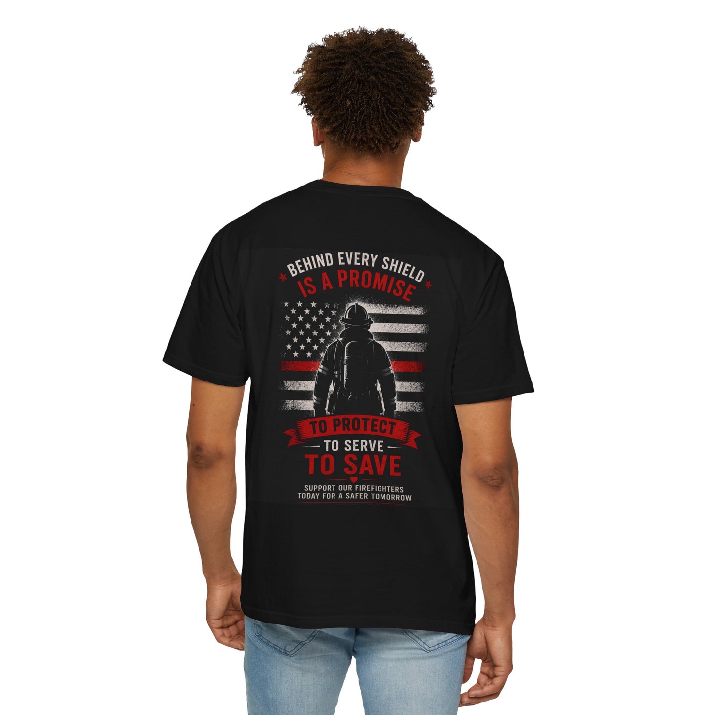 Firefighter T-Shirt — "Heroes in Action" Tribute Tee