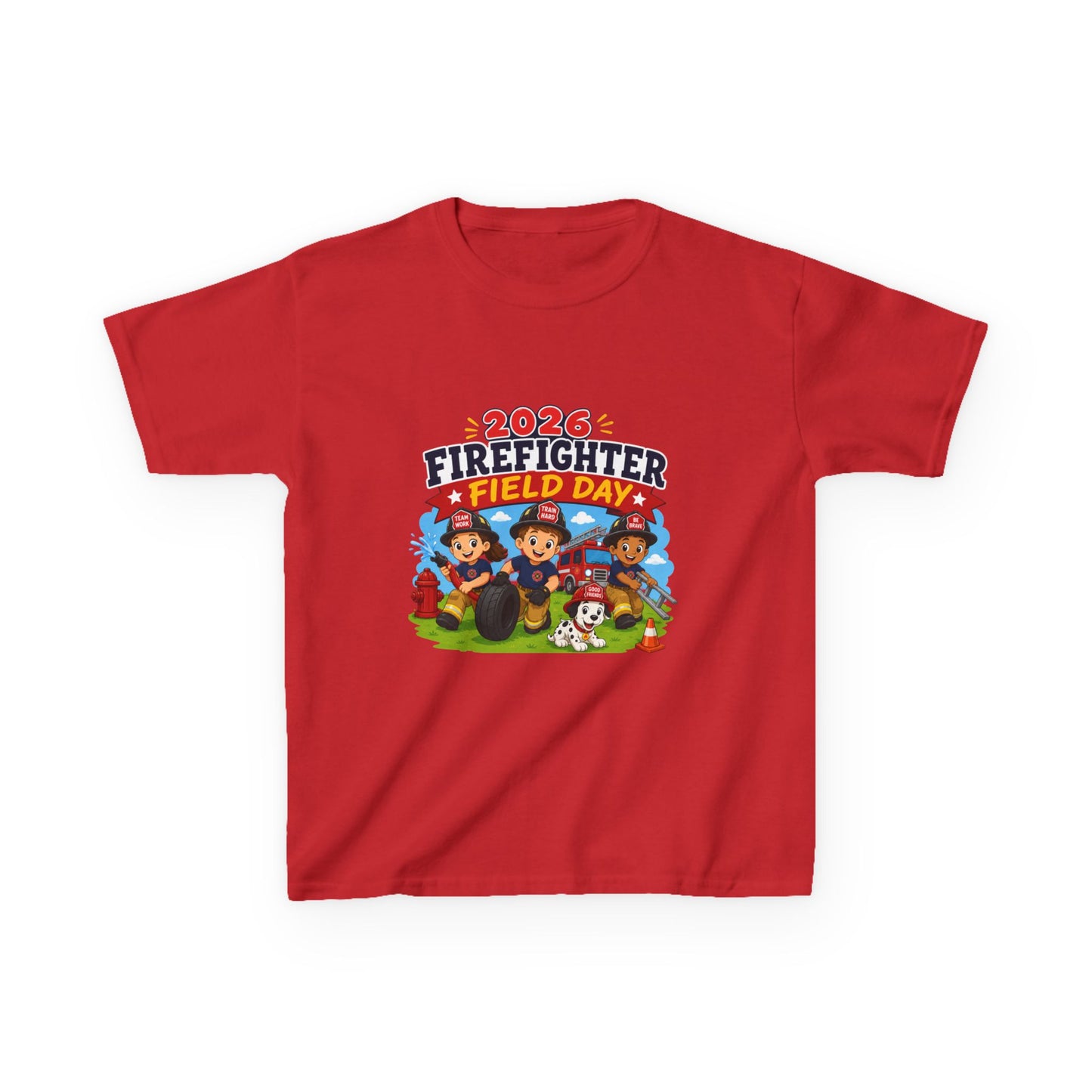 Kids Firefighter Field Day 2026 T-Shirt