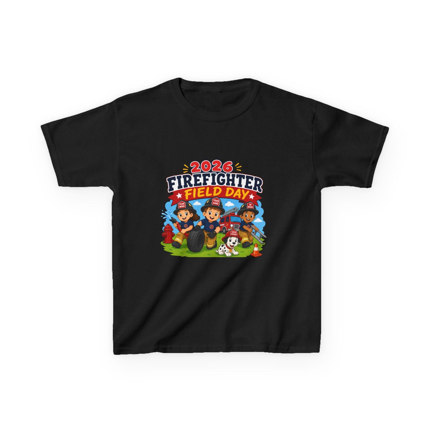 Kids Firefighter Field Day 2026 T-Shirt