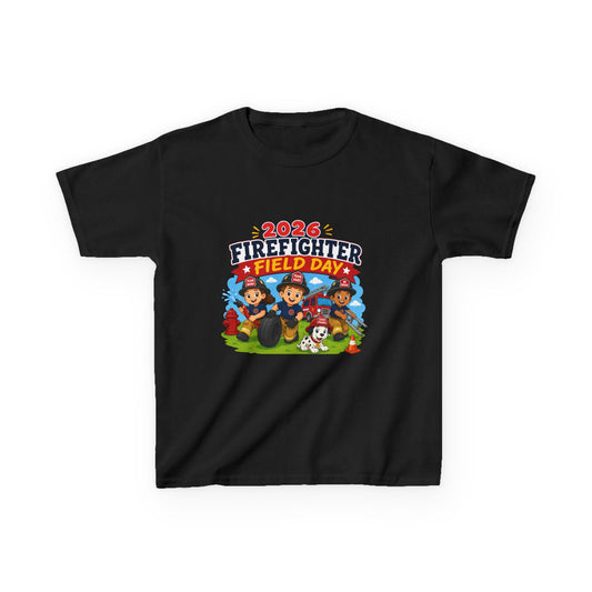 Kids Firefighter Field Day 2026 T-Shirt
