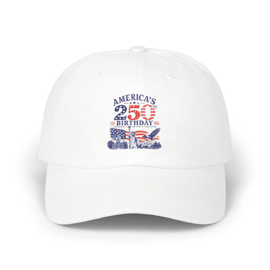 America's 4th of July Dad Cap – Vintage Flag 4th Birthday Baseball Hat