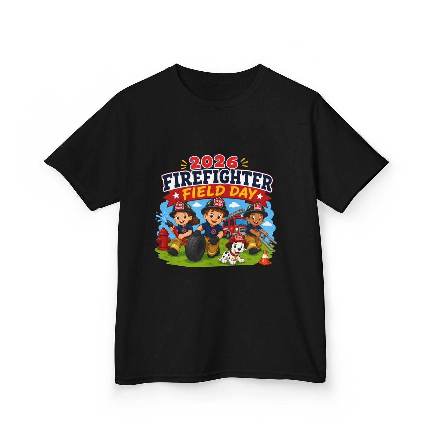 Kids Firefighter Field Day 2026 T-Shirt