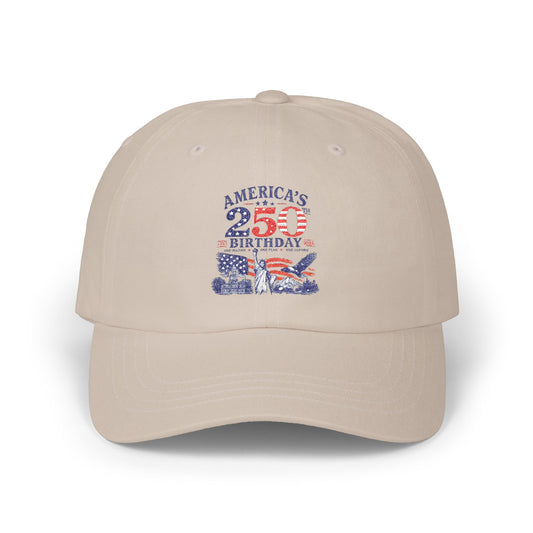 America's 4th of July Dad Cap – Vintage Flag 4th Birthday Baseball Hat