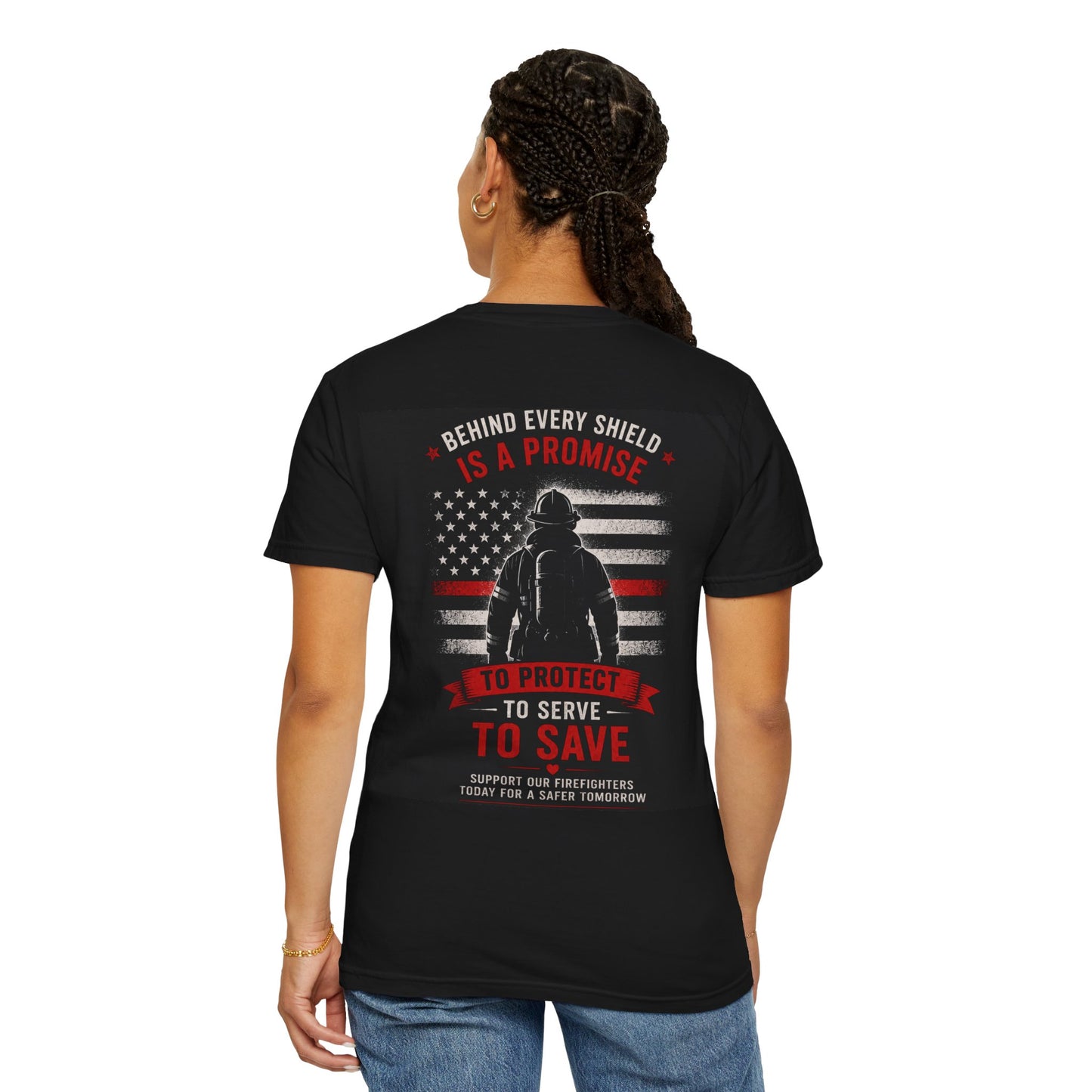 Firefighter T-Shirt — "Heroes in Action" Tribute Tee