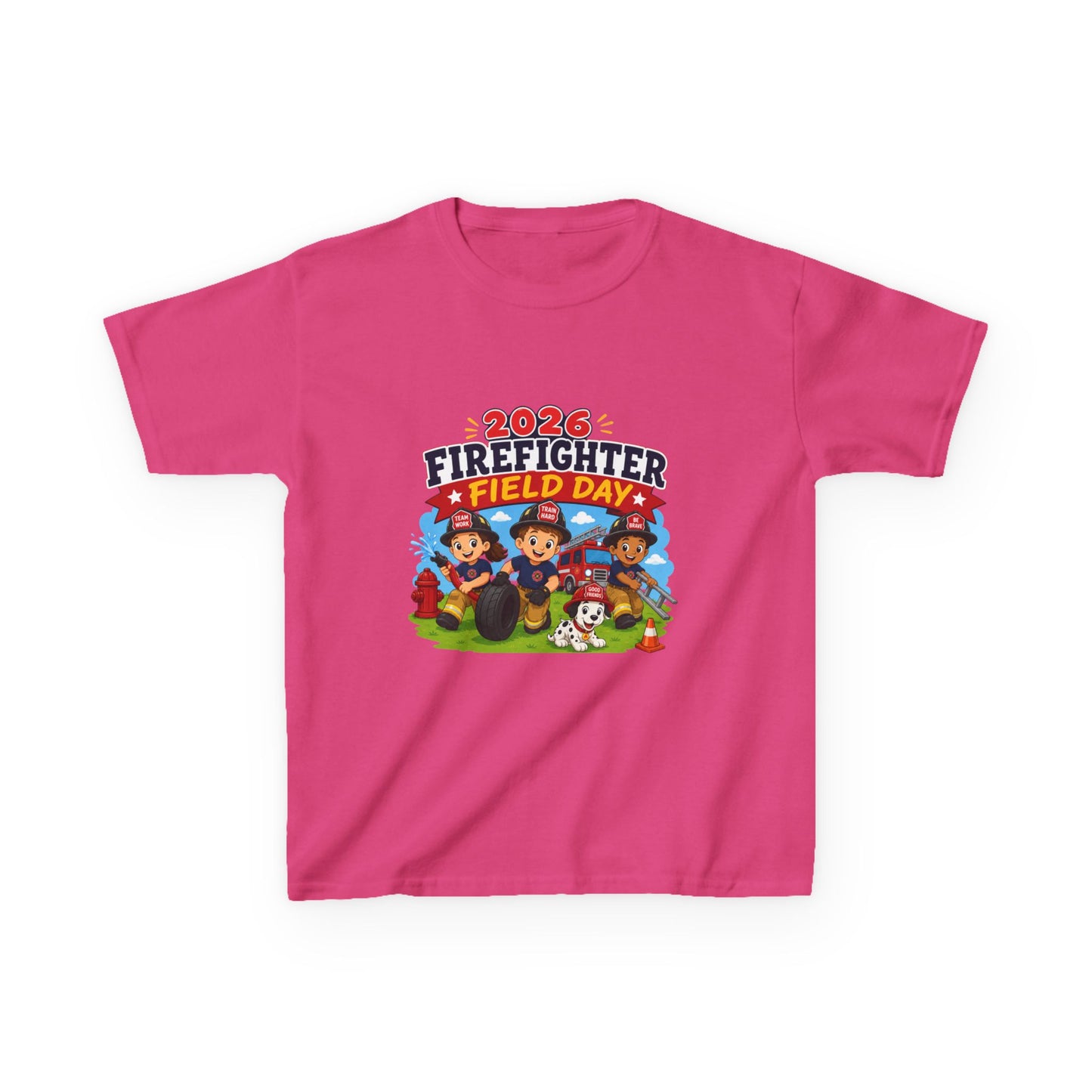 Kids Firefighter Field Day 2026 T-Shirt