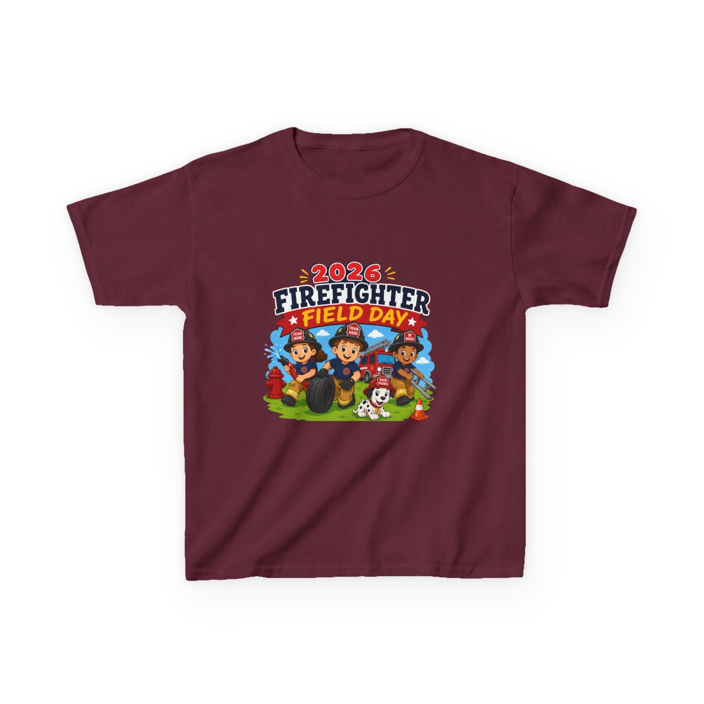 Kids Firefighter Field Day 2026 T-Shirt
